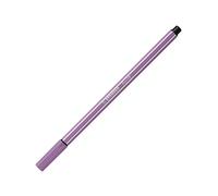 STABILO 68 - Bolígrafo de punta de fibra premium, 1 unidad, color gris y violeta
