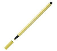 STABILO 68 - Bolígrafo de punta de fibra premium, 1 unidad, color mostaza