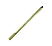 STABILO 68 - Bolígrafo de punta de fibra premium, 1 unidad, color verde barro