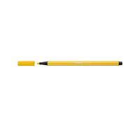 STABILO 68 - Bolígrafo de punta de fibra premium, 1 unidad, color amarillo