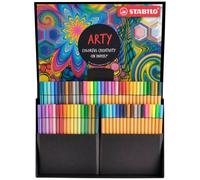 STABILO ARTY Creative Set rotulador Medio Azul, Coloretes, Carmín, Verde, Gris, Caqui, Lila, Cal, Ocre, Naranja, Púrpura,