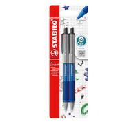 STABILO - Bolígrafo con impresión - Pointball colorful - Pack de 2 - azul ultramarino