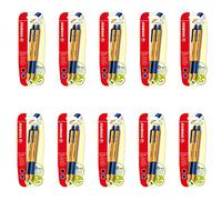 STABILO - Bolígrafo retráctil - pointball - 10x Pack de 2 - azul, negro