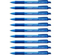 STABILO - Bolígrafo retráctil - pointball colorful - Pack de 10 - azul ultramarino