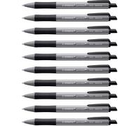 STABILO - Bolígrafo retráctil - pointball colorful - Pack de 10 - Color gris oscuro