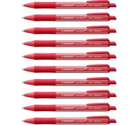 STABILO - bolígrafo retráctil - pointball colorful | pack de 10, rojo óxido