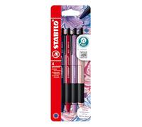STABILO Bolígrafo retráctil pointball NatureCOLORS Edición Wildflower – Pack 4, tinta azul