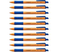STABILO - Bolígrafo retráctil - pointball - Pack de 10 - azul