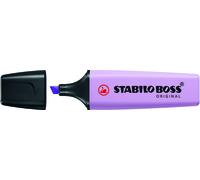 Stabilo Boss 70 Pastel rotulador fluorescente violeta pastel, trazo de 2 a 5 mm, recargable