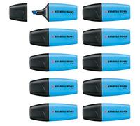 STABILO BOSS MINI Marcador fluorescente - Caja con 10 unidades - Color azul