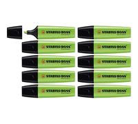 STABILO Boss Original 10 Marcadores Fluorescentes Verdes