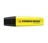 Stabilo Boss Original. Resaltador fluorescente, punta biselada, trazo de 2 a 5 mm, color amarillo (paquete de 1)
