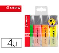 Stabilo Boss Rotulador Fluorescente 70 Set de 4 Unidades Colores Surtidos - STABILO