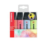 Stabilo BOSS subrayadores Pastel (rosa, rojo, verde lima, azul)
