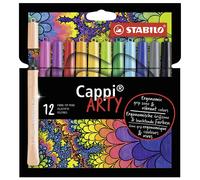 STABILO Cappi Rotuladores Arty Cartera De 12 Varios Colores Más 1 Tapa Anillo