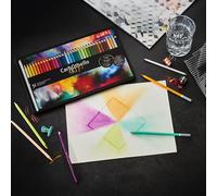 STABILO Lápiz de color tiza-pastel CarbOthello - Caja de metal con 36 colores