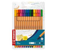 STABILO Point 88 rotulador de punta fina Multicolor 15 pieza(s)