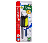 STABILO Easybuddy - M Nib - Ergonómico Escuela Fuente Pluma - Negro/ Lima 1 IN