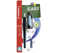 STABILO EASYbuddy Pluma De Aprendizaje Grosor M En Azul Claro Y Negro
