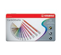 Stabilo Estañado Arte Productos Carbothello Tiza Colores Pastel Lápices 12 Tonos