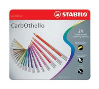 Stabilo Estañado Arte Productos Carbothello Tiza Colores Pastel Lápices 24 Tonos