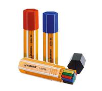 STABILO® Fineliner point 88 Big point Box - Rotulador con tapa (0,4 mm, 20 unidades, 20 unidades, 1 paquete de 20 unidades)