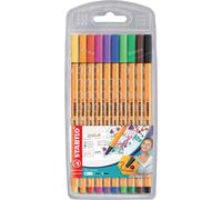 Stabilo® Fineliner point 88® Etui, mit 10 Stiften; Packungsinhalt: 10 Stifte