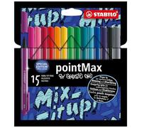 STABILO Fineliner pointMax - Snooze One Edition - Pack de 15 - Colores surtidos