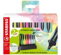 STABILO GREEN BOSS marcador 8 pieza(s) Punta cónica Multicolor