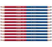 STABILO - Lápiz bicolor - color - Pack de 12 - Azul/Rojo