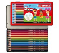 STABILO - lápiz de color - color | estuche de metal de 12