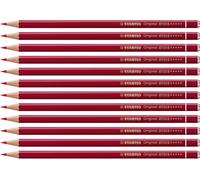 Stabilo, Lápiz de color de alta calidad STABILO Original - Caja con 12 unidades - Color rojo intenso permanente