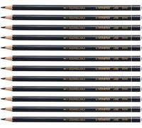 STABILO - Lápiz de color multisuperficie - All - Pack de 12 - negro