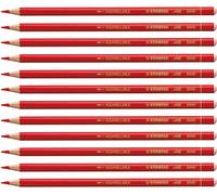 STABILO Lápiz de color multisuperficie All - Pack de 12 - Rojo