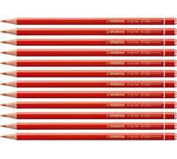 STABILO Lápiz de color Original - Caja con 12 unidades - Color rojo permanente