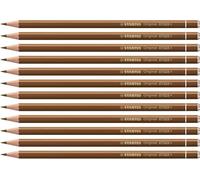 STABILO - Lápiz de color premium - Original - Pack de 12 - tierra de Siena tostada
