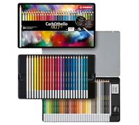 STABILO - Lápiz de color tiza-pastel - CarbOthello - ARTY+ - Estuche metálico de 60 unidades - 60 colores diferentes