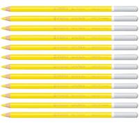 STABILO Lápiz de color tiza-pastel CarbOthello - Caja con 12 unidades - Color amarillo neutro