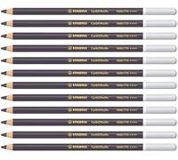 STABILO - Lápiz de color tiza-pastel - CarbOthello - Pack de 12 - gris Payne