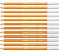 STABILO - Lápiz de color tiza-pastel - CarbOthello - Pack de 12 - naranja