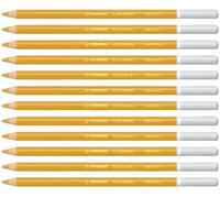 STABILO - Lápiz de color tiza-pastel - CarbOthello - Pack de 12 - ocre dorado