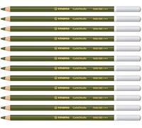 STABILO - Lápiz de color tiza-pastel - CarbOthello - Pack de 12 - verde oliva