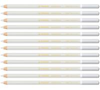 Stabilo, Lápiz de color tiza-pastel STABILO CarbOthello - Caja con 12 unidades - Color blanco grisaceo