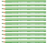 STABILO - Lápiz de color triangular grueso - Trio Thick - Pack de 12 - amarillo verdoso