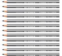 STABILO - Lápiz de color triangular grueso - Trio Thick - Pack de 12 - gris