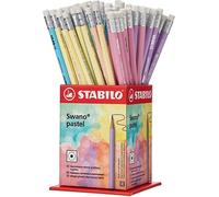 STABILO - Lápiz de grafito con goma - Swano Pastel - Bote de 72 - DurezaHB
