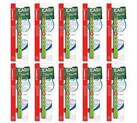 STABILO - Lápiz de grafito ergonómico fino - EASYgraph S - Modelo para diestros - 10 packs de 2 unidades - Cuerpo verde - Dureza HB