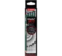 Lapices de grafito stabilo othello arty line estuche carton de 6 unidades durezas surtidas - 282 6-21-3-20