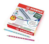 STABILO - lápiz de grafito triangular fino para diestros - EASYgraph S | pack de 48, grado de dureza HB