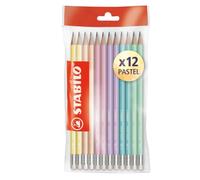 Stabilo Lápiz grafito Swano pastel - Eco Pack de 12 - Colores surtidos